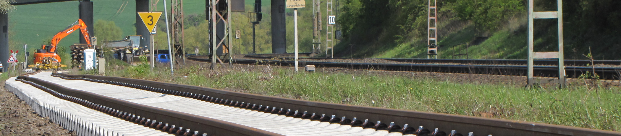 Streckenmotiv während der Reaktivierung der Ilmebahn