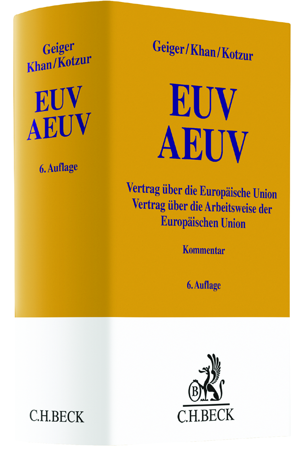 gelb weisses Vertragsbuch ueber die Arbeitsweise der AEUV und EUV